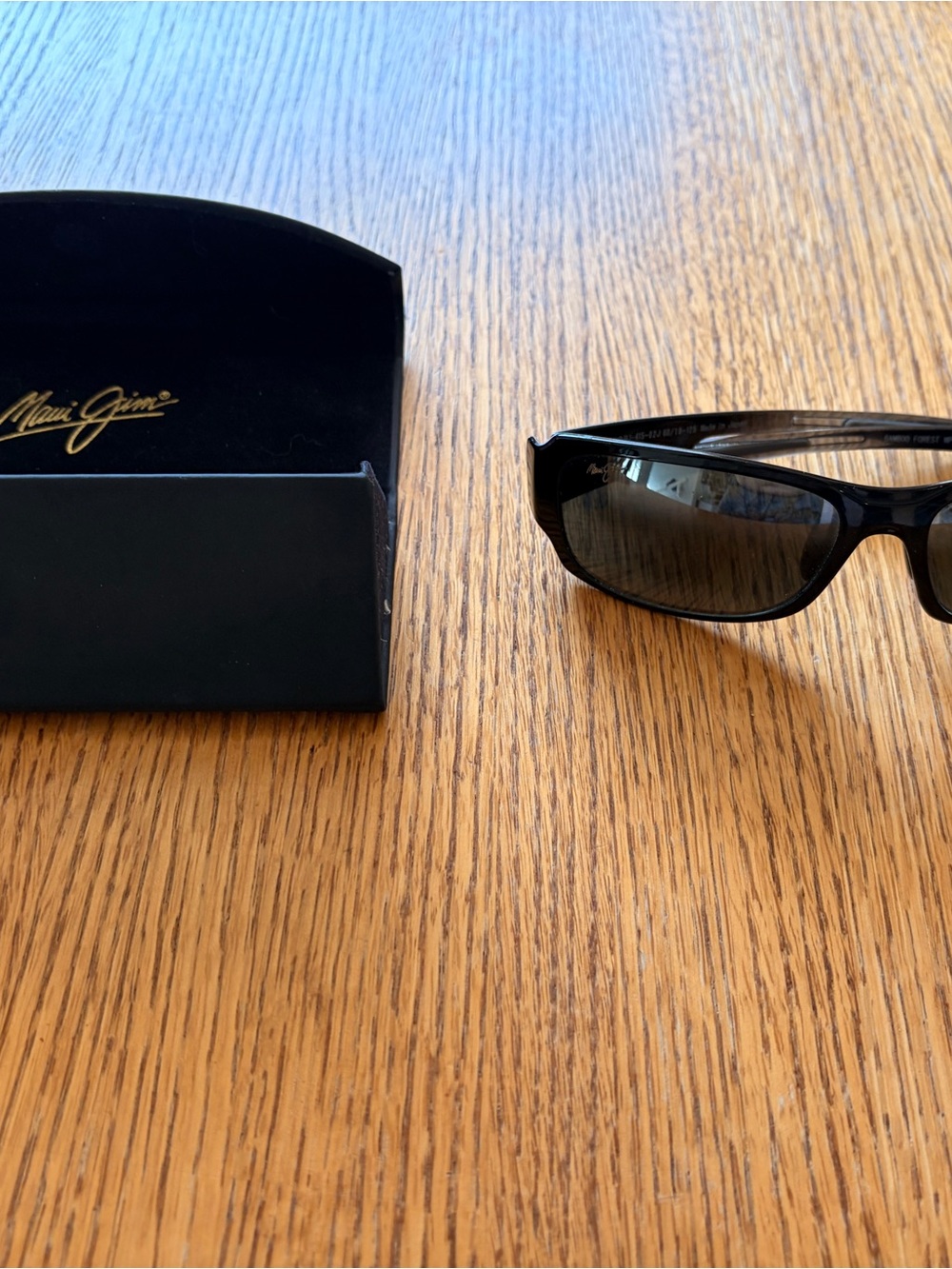 Maui Jim Bamboo Forest Black Frame Sunglasses with Dark Lenses